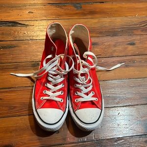 Red High Top Converse